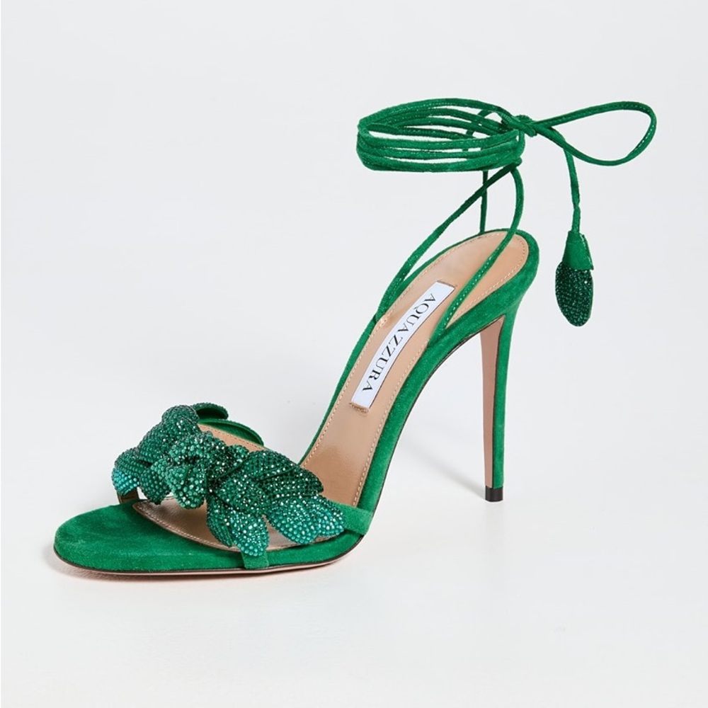 Like new Aquazzura 105mm Galactic Flower Sandals 37 $1,395 - Picture 6 of 13